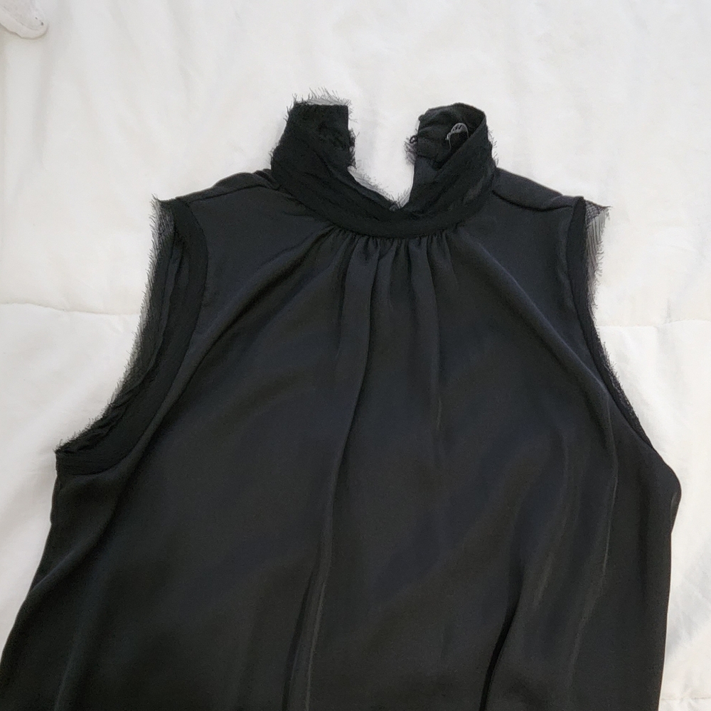 Zara Satin Sleeveless Blouse Size S